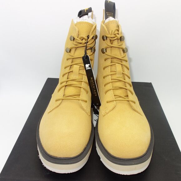 NEW Sorel Women's 6 Hi Line Lace Booties Boots Shoes Brown Geo Yellow Black - Picture 5 of 12